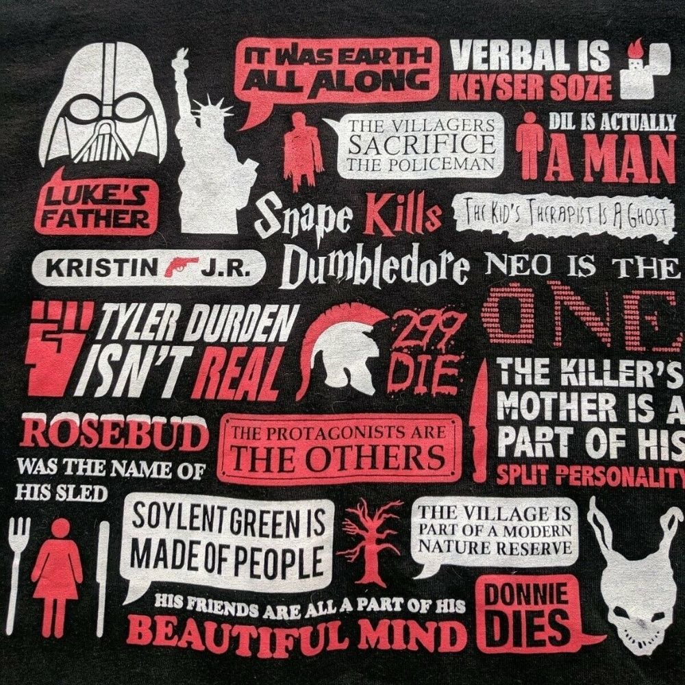 Threadless Vintage 2008 "SPOILT" Graphic BLACK T